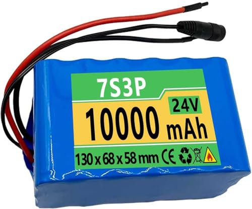 24V Batterie Vélo Électrique 24V 10AH 7S3P Batterie Lithium-ION Pour Vélo Électrique Batterie Li-ION Avec Chargeur Pour Moteur de Cyclomoteur 500W XT60