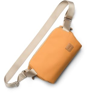 Bellroy Classic Sling (alltagstaugliche, minimalistische 3-Liter-Crossbody Tasche mit interner Organisation, verstellbarem Kreuzgurt und Autokompressionssystem) - Butterscotch