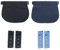 WUSJCOF 2 PCS femme enceinte,et 4 Extension de pantalon,Extenseur Pantalon Ajustables pour Femmes Enceintes Extensions de Bouton Pantalon élastique de Maternité Extension pour Hommes Jeans Pantalons