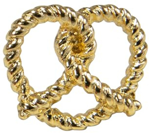 Alpenflüstern Ansteck-Pin Breze gezwirbelt - Trachten-Anstecker, Trachtenschmuck für Damen und Herren (in traditionellen Farben) API133