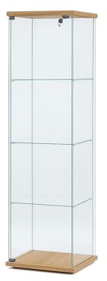 Vitrine, Glasvitrine DAKOTA (Eiche-Corbridge natur H3395 ST12)