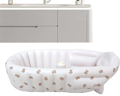 Baignoire Gonflable Bébé | Baignoire Gonflable - Siège Avec Support Ergonomique Pour Jeux D'eau, Douche, Bain, Plage, Piscine Et Extérieur