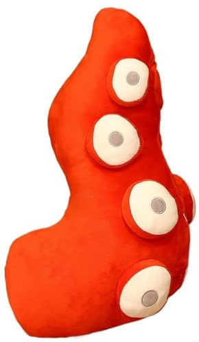 KUKUShining Oktopus Kissen Plüschtier, Süße Oktopus Fisch Kuscheltier Tentakel Puppe Superweiches Ausgestopftes Meerestier Plüsch Spielzeug Für Kinder(Red)