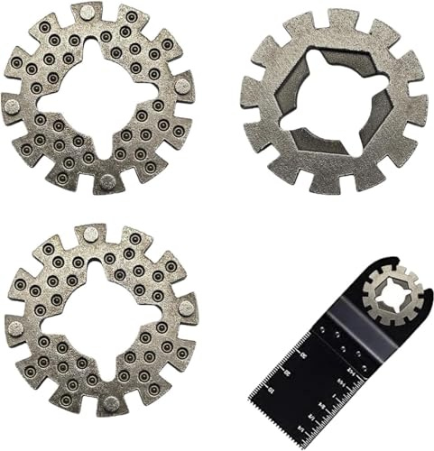 Multicutter Universal Adapter 3 Stück Starlock Adapter auf Universal Adapter für Oszillierende Sägeblätter Metall Starlock Set Universal, Oszillierender Sägeblatt Adapter, für Elektrowerkzeug