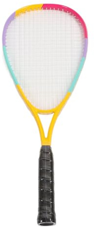 CFTGIW 23-tums Squashracket Lättviktig Stor Racket Ansiktsstötdämpning Träningssquashracket för Barn Nybörjarsnöre med Säker SquashracketTräning SquashracketKids Squash