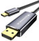 Câble USB C vers DisplayPort 4K@60Hz, 2K@165Hz Thunderbolt 3/4 a DP Câble, USB C 3.1 Type-C to Display Port Cable pour MacBook Pro/Air, iPad Pro, iMac, Surface, Galaxy, XPS, Samsung, 1M/3.3FT