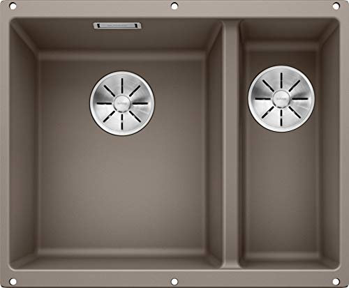 Blanco SUBLINE 340/160-U 523 556 Fregadero Cocina, Tartufo, 340mm/160mm | Becken links