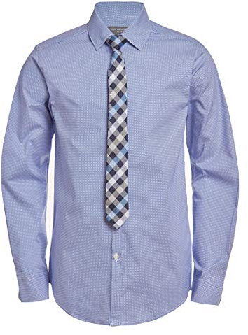 Van Heusen Long Sleeve Dress Shirt and Tie Set