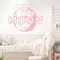 I Love You To The Moon And Back - Wandtattoo für das Kinderzimmer Mond - erhältlich in vielen Größen (Rosa, 60 x 60 cm)