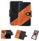 K-S-Trade Protective Case For Lenovo Z5 Mobile Phone Cover Protective Bookstyle Wallet Compatible With Lenovo Z5 Case Bumper Edge Protection Cellphone Dark Black Light Brown 1x