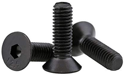 BOZONLI Viti a Brugola,Bulloni a Testa Svasata in Acciaio Carbonio 12,9 Grade,M10×50mm,5 pezzi