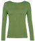 Women Long Sleeve T-Shirt Top Basic Casual Plain Stretch Vest Body Blouse Tee Layering, S/M 8-10, Khaki
