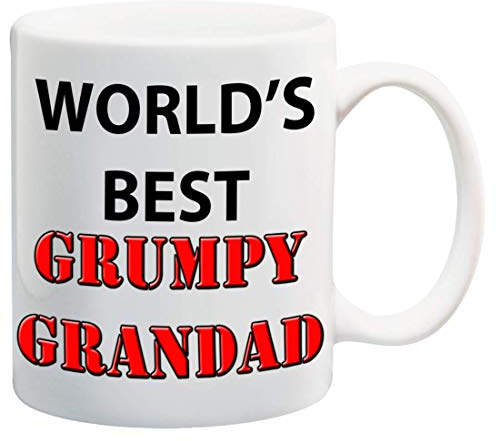 Partybitz Novelty World's Best Grumpy Grandad 11oz Ceramic Mug