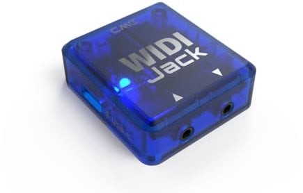 CME WIDI Jack - MIDI Bluetooth per dispositivi MIDI TRS/DIN - Alimentato da MIDI Out o USB-C - MIDI Wireless a bassissima latenza per sintetizzatori EWI Keytar Pedaliera
