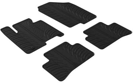 Gledring Satz Gummimatten kompatibel mit Hyundai Tucson (NX4E) 48V Mild Hybrid 2020- exkl. Full Hybrid (T Profil 4-teilig + Montage-clips)