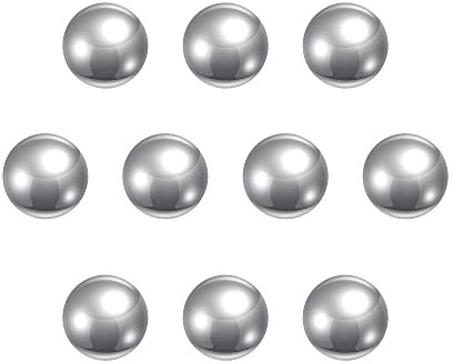 sourcing map 10pcs 9.5mm 201 Stainless Steel Bearing Balls G200 Precision