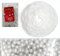 HOVUK® 10M Shiny Bead Garland, Shatterproof Pearl White Bead Chain, Plastic Pearl Beads Christmas Garland, Traditional Luxury Christmas Tree Decoration