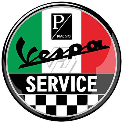 SHENGXIAOPENG 3D-Resin-Motorrad-Aufkleber Compatible with Vespa-Service Sprint GTS GTV LX PX GS SS 50 125 150 200 300 300ie (Color : Italy)