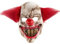 CHIKIXSON Horror Halloween Clown Maske, Gruseliger erwachsener Halloween Clown Deko Maske mit roten Haaren für Halloween, Fasching und Horror Party (Clown Maske)