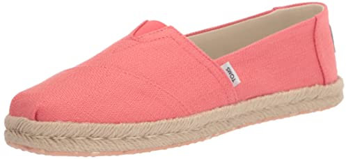 TOMS Women's Cuerda Alpargata Loafer Flat, Peach, 6 UK