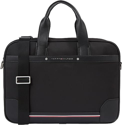 Tommy Hilfiger Herren Laptoptasche 14 Zoll, Schwarz (Black), Onesize