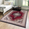 Mazovia Orientalisch Vintage Teppich - Kurzflor Waschbar - Weich Traditioneller Teppich für Wohnzimmer, Schlafzimmer, Esszimmer – Oriental Teppiche - Rot 160 x 230 cm