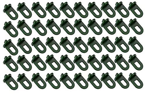 Greenhouse Twist Clips, 100PCS Plastic Greenhouse Fixing Clips, Greenhouse Extender Corner Clips for Aluminium Greenhouse Insulation Bubble Netting Shading