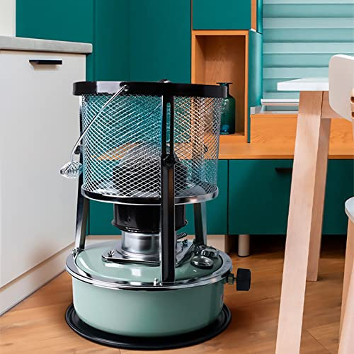 HFDASUENT Petroleumheizung,Petroleumofen Für Innenräume etroleum Heizung Ohne Strom Petroleum Heizung Tragbarer Petroliumheizer für Camping Zeltheizung Kochen mit 2 Docht