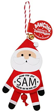 History & Heraldry Personalisierbarer tanzender Weihnachtsbaumschmuck (Sam)