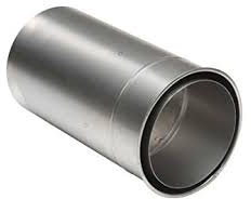 Manicotto da parete, diametro 130 mm, lunghezza 30 cm, accorciabile, a doppia parete, per canna fumaria, canna fumaria, canna fumaria