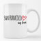 Huuraa Kaffeetasse San Francisco my love Geschenk Tasse Weiß 330ml San Francisco Geschenkidee