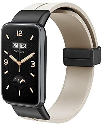 SABSEN Magnet Sport Armband für Xiaomi Mi Band 7 Pro Armband, Xiaomi Mi Band 7 Pro Weiche Silikon Armbänder Ersatzband mit Magnet Kompatibel mit Xiaomi Mi Band 7 Pro (E)