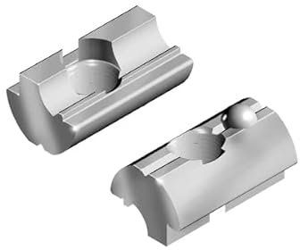 KINETIK MSystem - Nutensteine Nut 8 - M8 einschwenkbar aus Aluminium für SOLAR/Photovoltaik Anlage | Schrauben | Muttern (100)