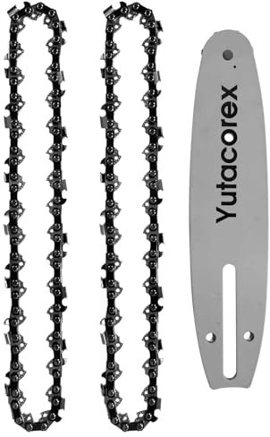 Yutacorex 8inch Chainsaw Guide Bar,Replacement Accessories, 8in 3/8'' Pitch 050'' 33 Drive Link (Bar)