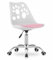 NMK HOME Sedie Ufficio Girevole con Ruote 360 ° - Sedia Scrivania Regolabile in Altezza - Montaggio Semplice e Base Cromata