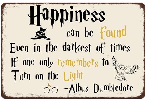 Wizard Theme House Decoration Wizard World Poster Wall Decoration Retro Signage Pub Cafe Restaurants Man Cave Wall Decorate Metal Tin Sign 20,3 x 30,5 cm