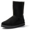 JOMIX Stivali Donna Invernali Bassi con Pelo Stivaletti Pelosi Classici Caldi Comodi e Leggeri Imbottita Pelliccia Sintetica ND6849 (Nero, 41)
