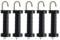 Electric Fence Gate Handle 5Pcs Electric Fence Handles Heavy Duty Insulated Gate Handle Grip Bar with Metal Hook for Farm Cattle, Horse, Pig and Sheep Breeding Pasture Ranch