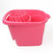 DIVCHI Mop Bucket Lightweight & Portable Floor Cleaning Mopping Bucket With Removable Wringer Carry Handle & Convenient Pouring Spout (PINK)