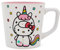 Silver Buffalo Hello Kitty Unicorn 17oz Wide Latte Ceramic Mug