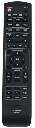 AULCMEET XXD3038 Fernbedienung ersetzen Kompatibel mit Pioneer DTS AV Receiver VSX-D510S VSX-D412 HTP-220S XXD3038 VSX0411 VSX-D412K VSXD412S HTP220K HTP220S VSX-D511 VSX-D411-S VSX-D512 VSX-14