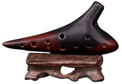 Starter Okarina Blasinstrument Ocarina Instrument 12 Loch Keramik Xun SC/SG/SF/AC/BC/AF/Alto G Tune Performance Ocarina Set Mit Aluminium Koffer(SC)