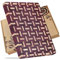 YOUSUNLONG End Grain Tagliere – 51 L x 41 B cm – Tagliere in legno di cuore viola – spessore 3,8 cm con scanalatura e manico – Blocco macellaio, piastra grill, tagliere per formaggi