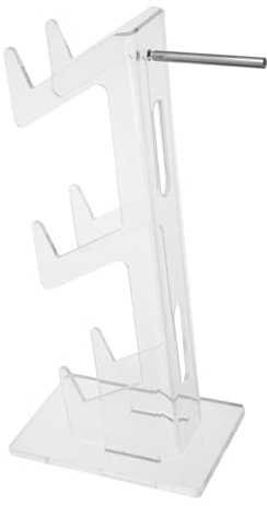 BEBEMOKO Acrylic Desktop Stand Game Controller Head Earphone Eyeglass Storage Rack Display Organizer Desktop Organizer Clear Design