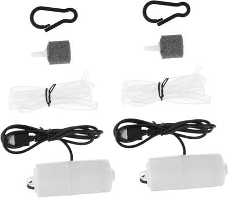 IMIKEYA 2sätze Aquarien-luftpumpe Für Aquarium-bubbler Professionelle Sauerstoffpumpe Aquarium-sauerstoffgenerator Luftdicht Und Langlebig