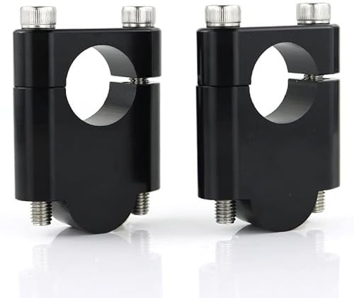 Universal lenkererhöhung Kompatibel Mit Yamaha Für XV 1100 Für Virago 1988 1989 1990 1991 1992 1993 1994 1995 1996 22 Mm 7/8 Zoll Motorrad-Lenkererhöhung, Verlängerungshalterung, Klemmadapter(Black,40