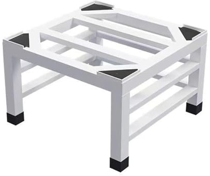 GAOXIAO Support Machine à Laver, Charge 300 KG Socle Machine a Laver, Largeur de 40-60cm Support Électroménager pour Machine a Laver Sèche-Linge Réfrigérateur White 45 x 45 x 30cm