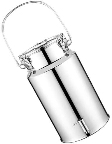 304 Edelstahl Luftdichter Milchkrug,edelstahl Milchkanne Mit Hahn Milchkanne Mit Deckel Luftdichtes Milchkannendeckel Milcheimer Milch Barrel Farm Milk Transport Can,Capacity-10L