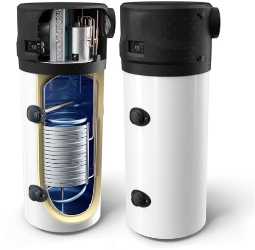 AquaThermica Pro 260 Liter Brauchwasserwärmepumpe Luft-Wasser Wärmepumpe für Trinkwasser mit 1 zus. Wärmetauscher