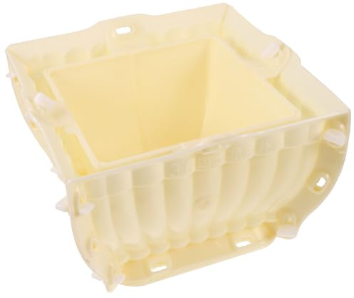 TOBBOMEY Moule à Pot de Fleurs en Plastique Robuste 30 Cm Carré Ondulations, Moule à Jardinière de Style Européen pour Béton et Ciment, pour Pot à Bonsaï et Loisirs Créatifs en Extérieur